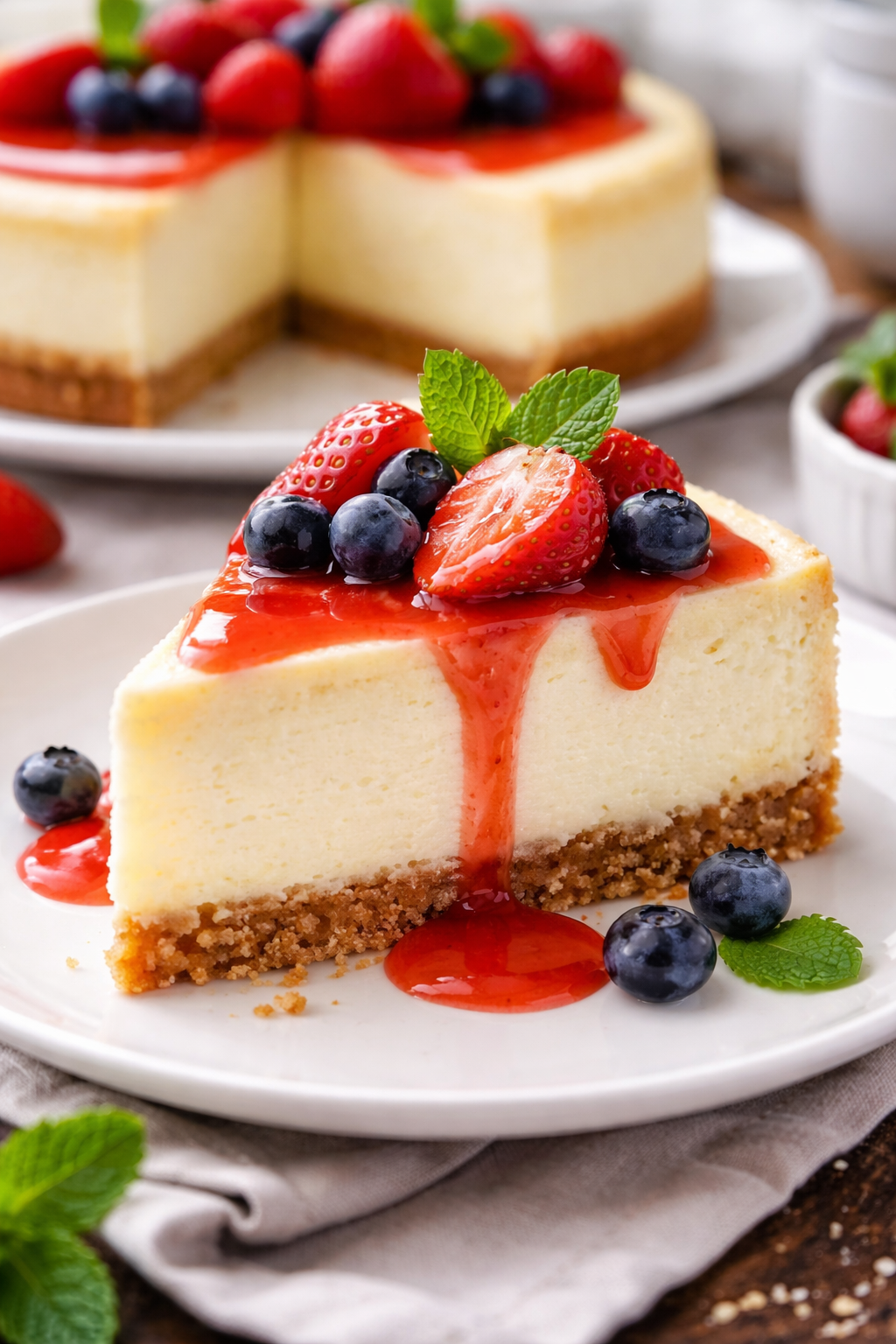 Påskcheesecake med citron och lemon curd