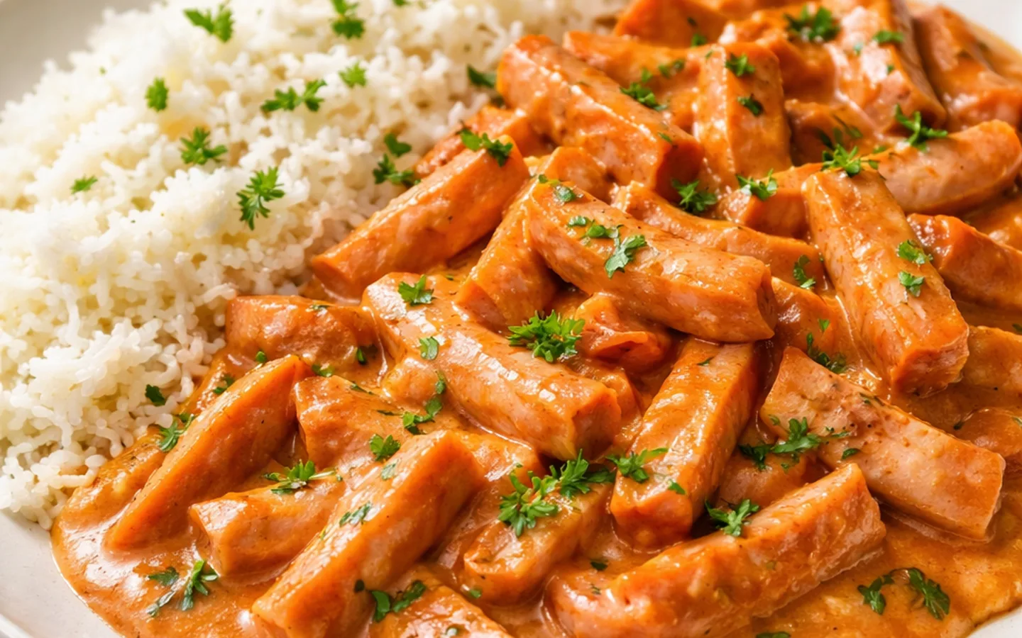 Korvstroganoff med ris