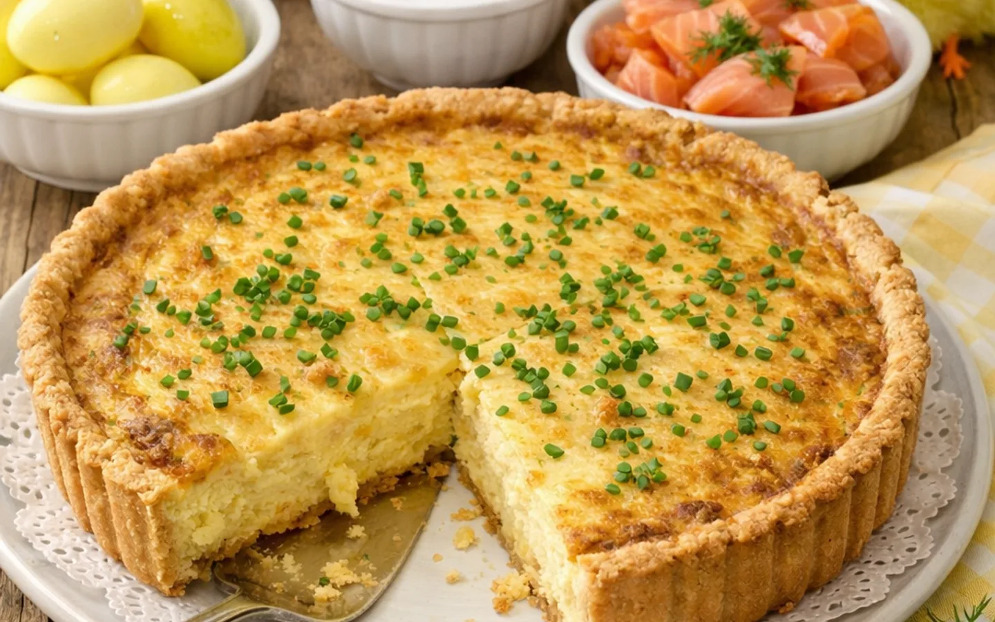 Västerbottenpaj med gyllenbrun ostfyllning