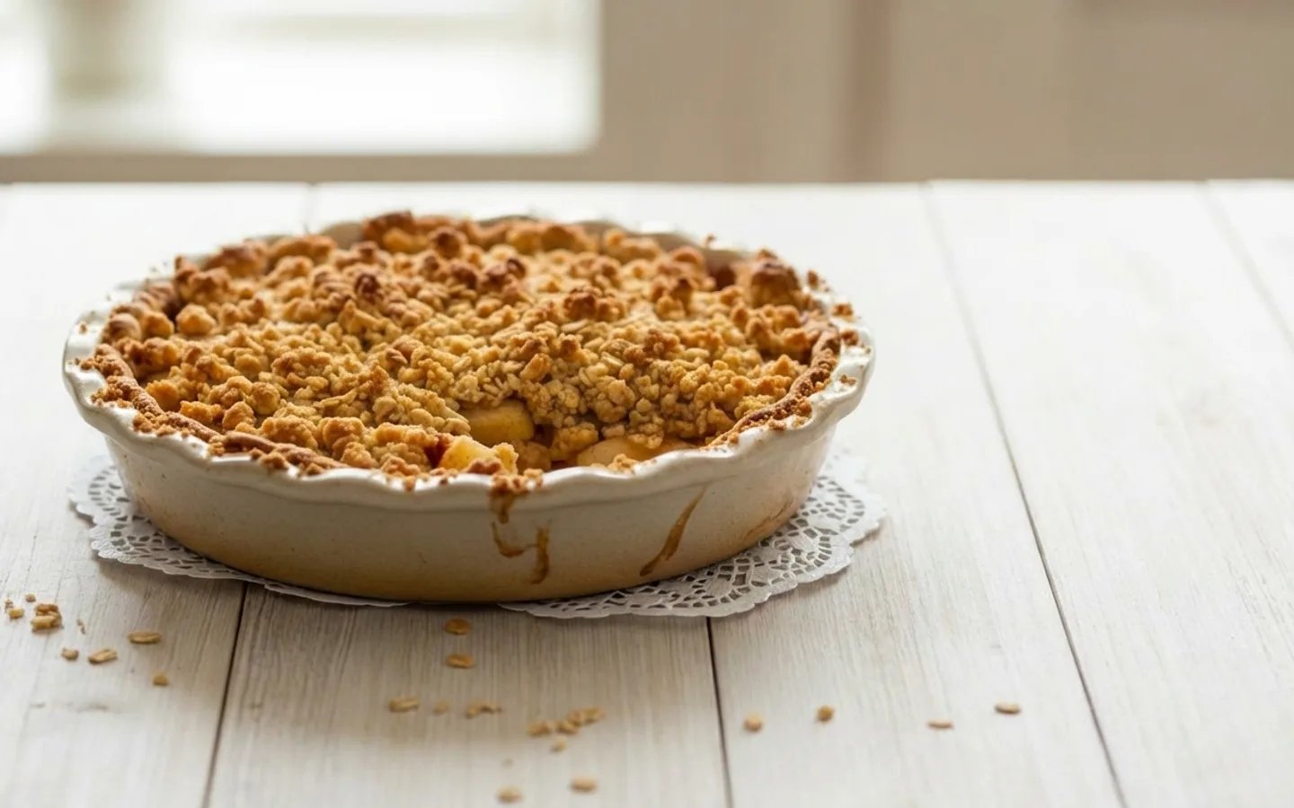 Äppelsmulpaj i form